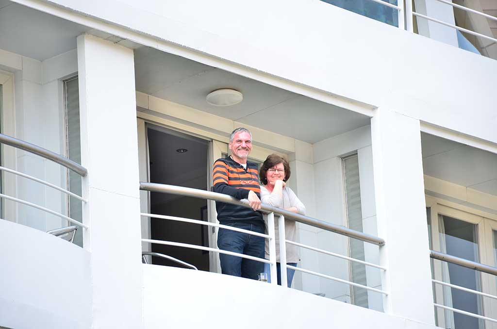 couple on balcony